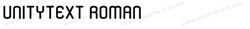 UnityText Roman字体转换